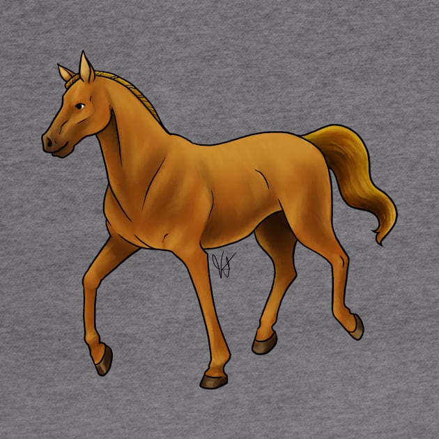 Horse - Thoroughbred - Chestnut by Jen's Dogs Custom Gifts and Designs